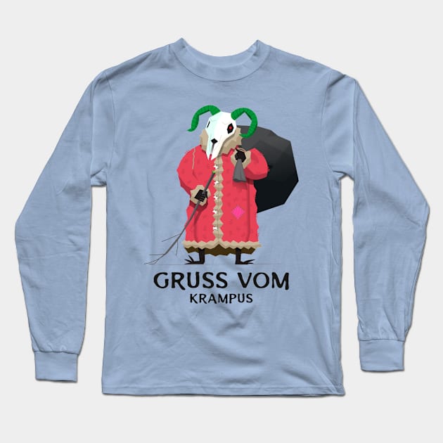 Gruss Vom Krampus Long Sleeve T-Shirt by soondoock